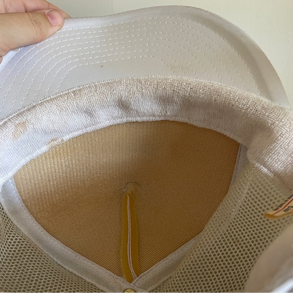 Vintage Dennys Pismo Beach White Trucker Hat SnapBack cap - Picture 9 of 9